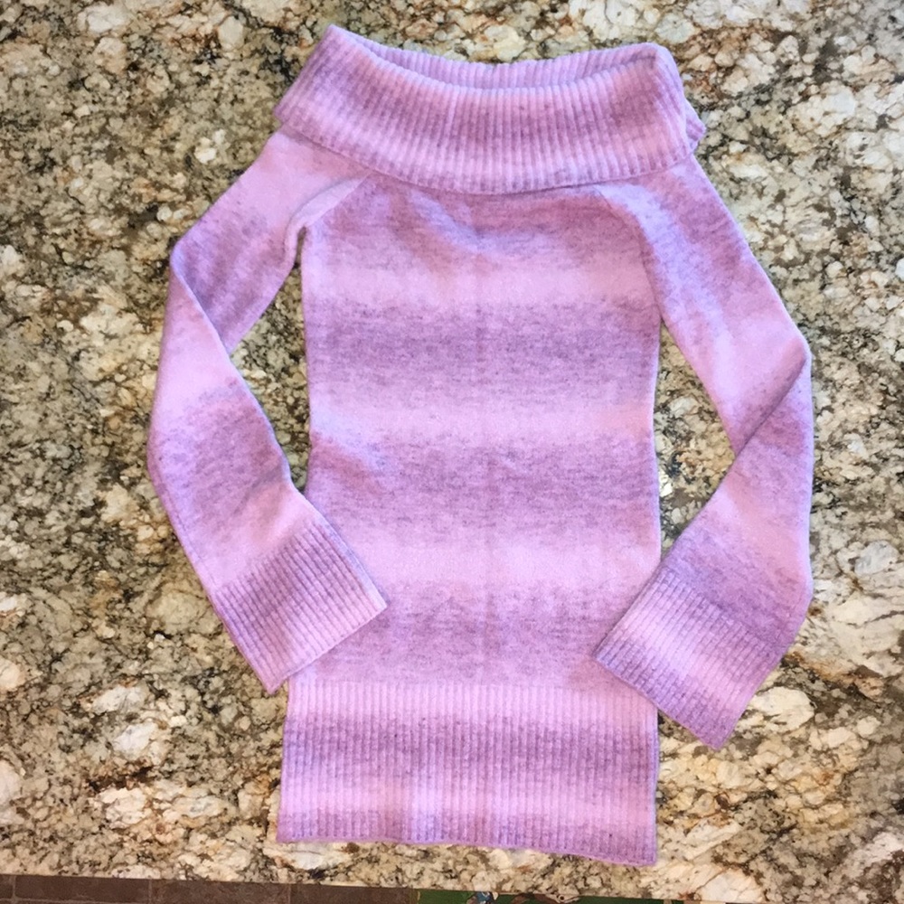 Bebe sweater minidress off the shoulder Sz S